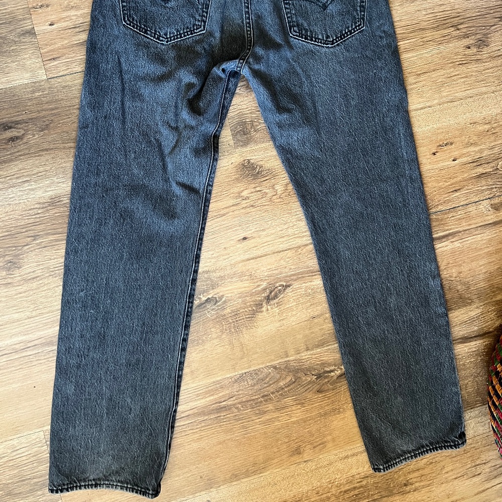 Men's Levis 501 Washed Black/Grey  34 X 32 Excellent - Picture 3 of 6